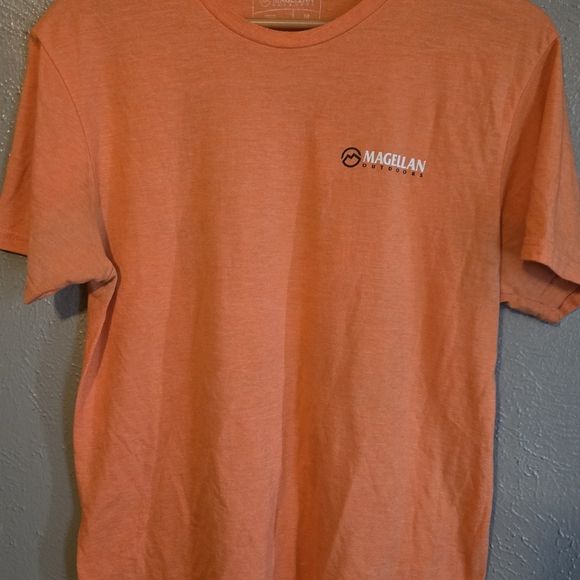 Magellan Outdoors Men's Bright Orange Tee - Picture 1 of 4